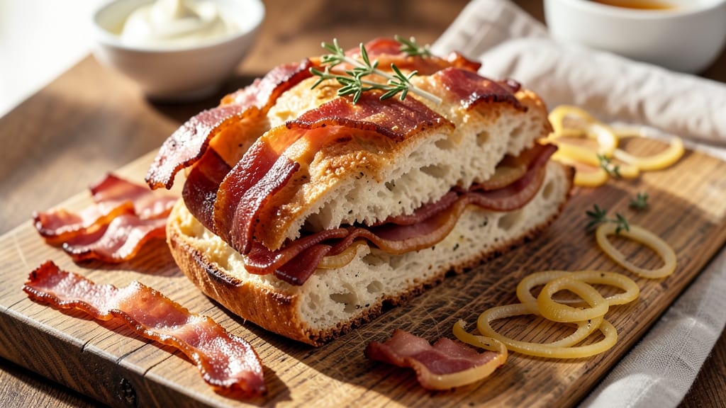 Bacon and Onion Bread Recipe: Crispy Top, Savory Swirls in Every Slice
