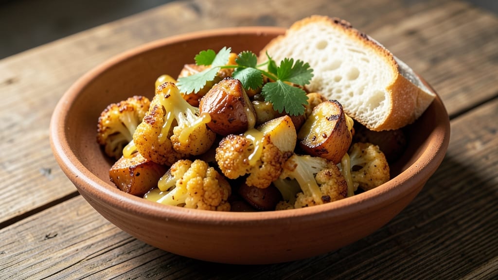 Aloo Gobi Bread Recipe: Spiced Potato and Cauliflower Stuffed Flatbread