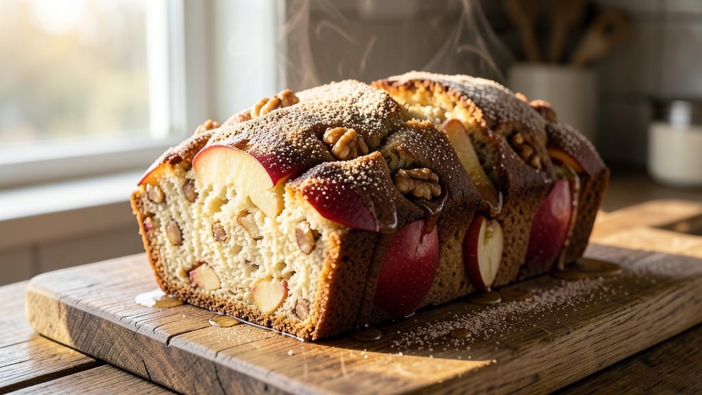 Apple Cinnamon Nut Bread Recipe: Warm Spice-Infused Loaf With Crunchy Walnut Streaks