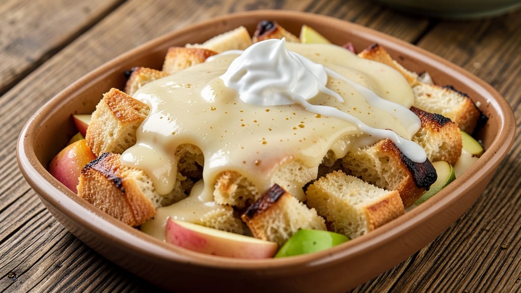 Apple Custard Bread Pudding Recipe: Warm Spice-Infused Layers with Caramelized Top
