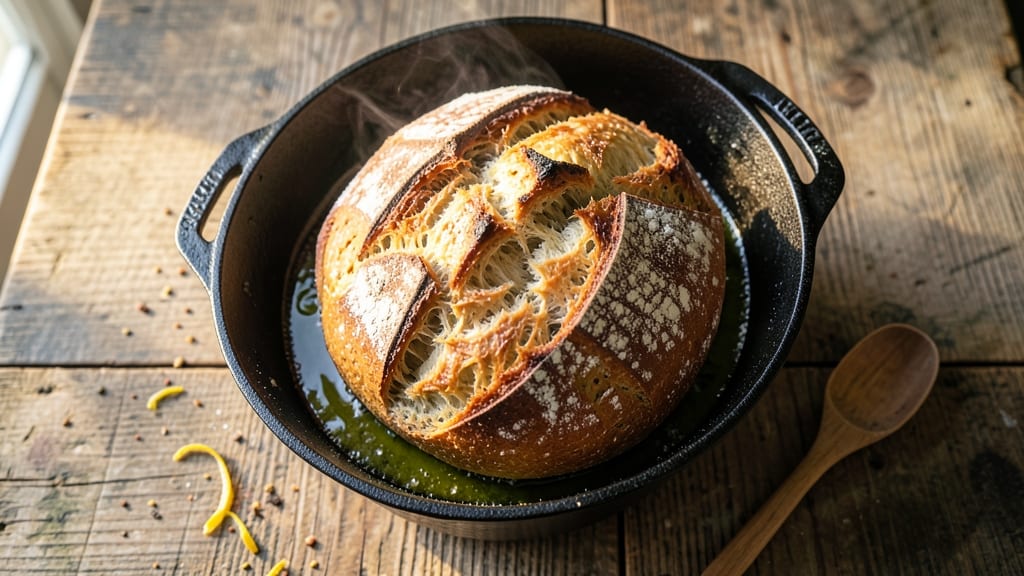 Artisan Sourdough Bread Recipe Dutch Oven: Crusty Crown With Open Crumb Magic