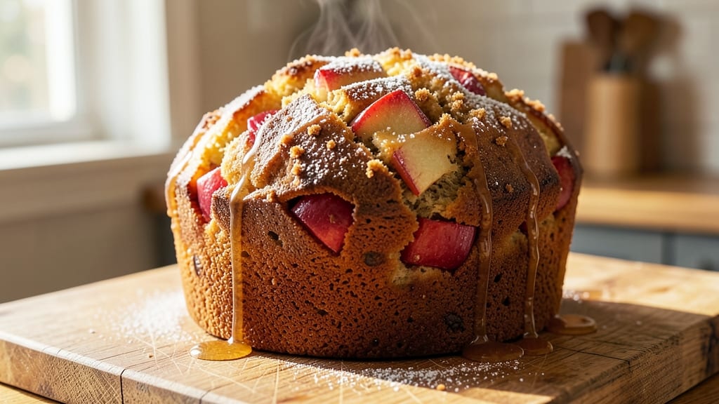 Apple Fritter Loaf Bread Recipe: Caramelized Apple Swirls in Crusty Loaf