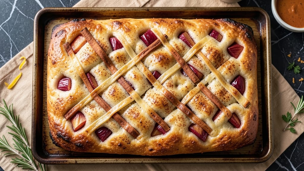 Apple Cinnamon Focaccia Bread Recipe: Warm Spice-Infused Crust With Buttery Rise