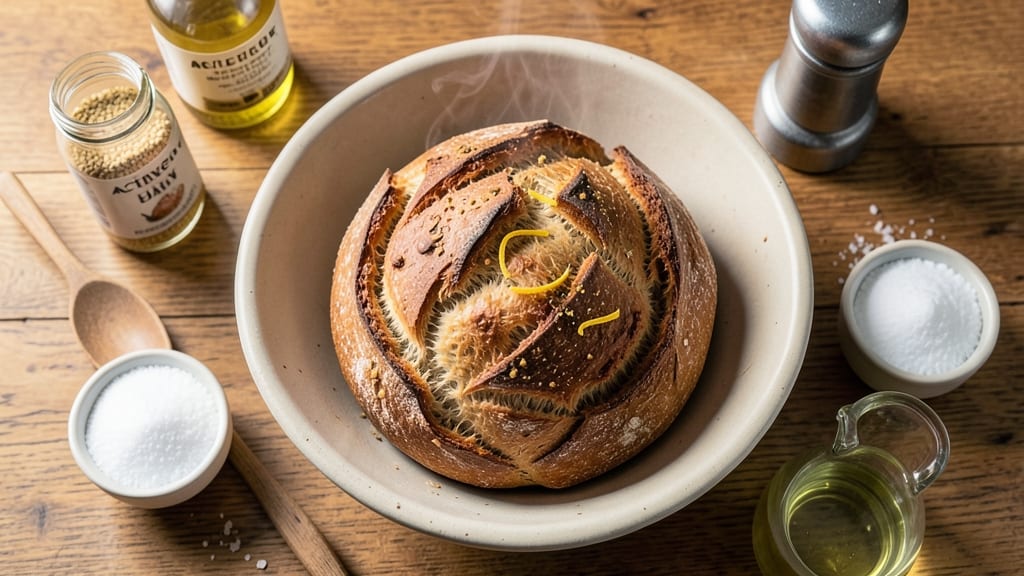 500-Gram Bread Recipe: No-Knead Crusty Loaf in 3 Hours