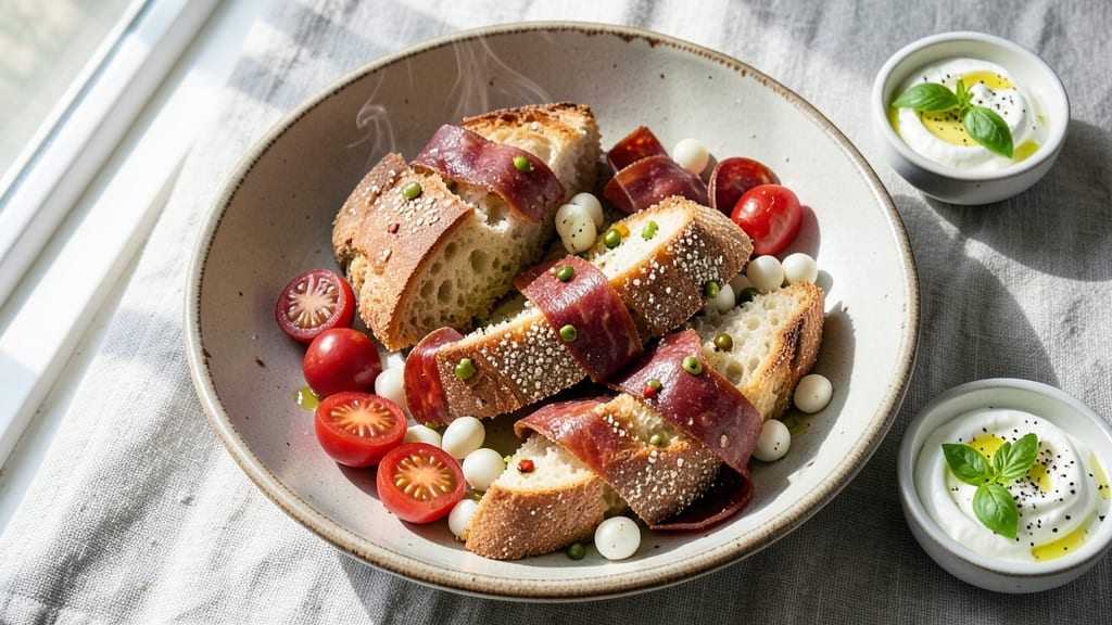 Antipasto Bread Recipe: Cheesy Pull-Apart Crust With Herby Filling