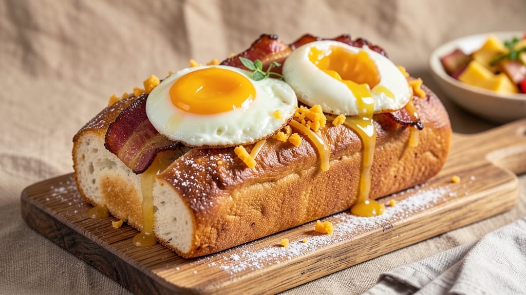 Amish Bacon, Egg, and Cheese Bread Recipe: Flaky Layers Packed With Savory Surprises