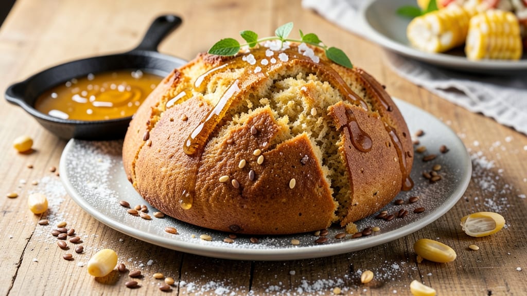 African Corn Bread Recipe: Crunchy Top and Sweet Corn Swirls