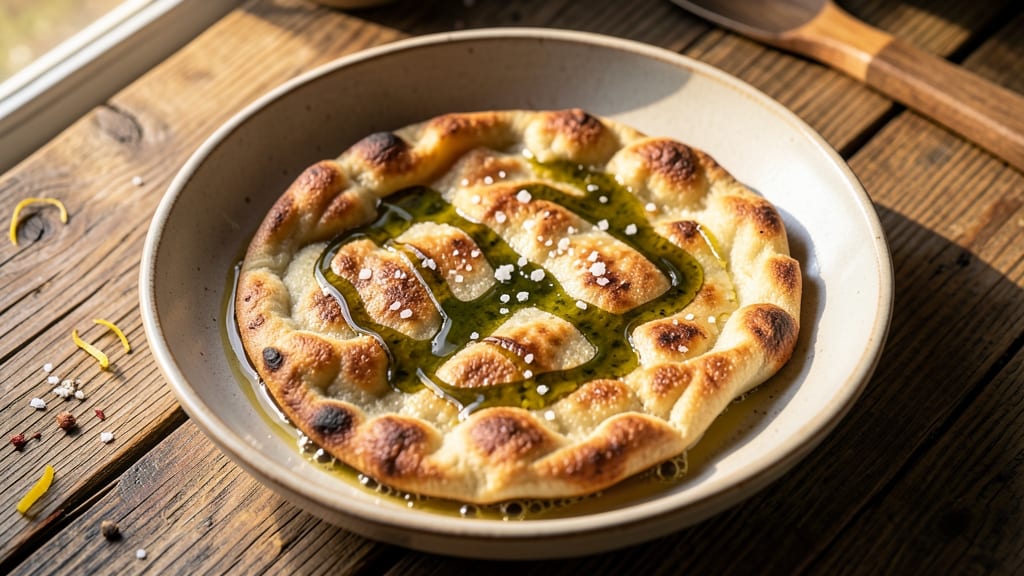 Artisan Flatbread Recipe: Hand-Stretched Crispy Edges and Chewy Centers