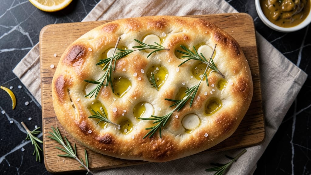 Airy Focaccia Bread Recipe: Olive Oil-Pooled Crust With Pillowy Softness