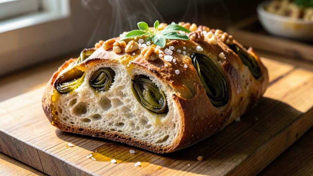 Artoklasia Bread Recipe: Crusty Crumb With Nutty Walnut Swirls