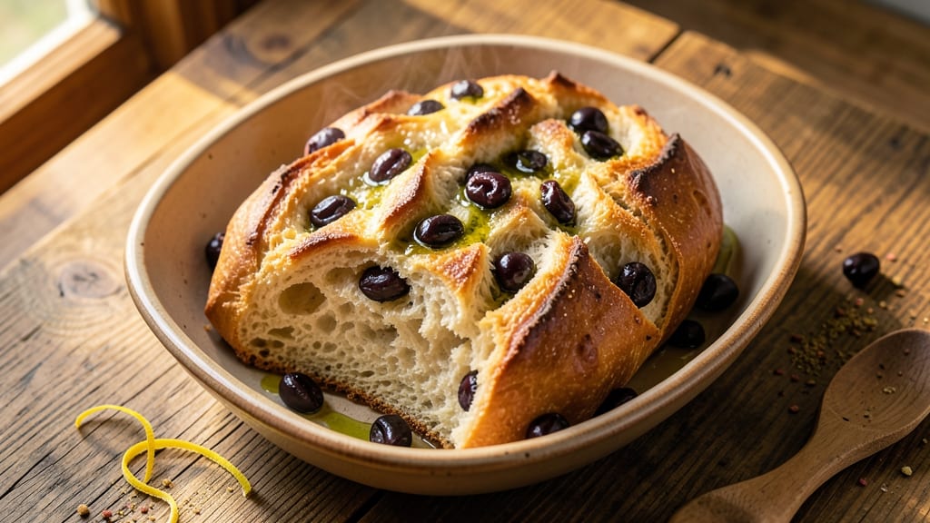 Artisan Olive Bread Recipe: Crusty Crunch With Herby Olive Swirls