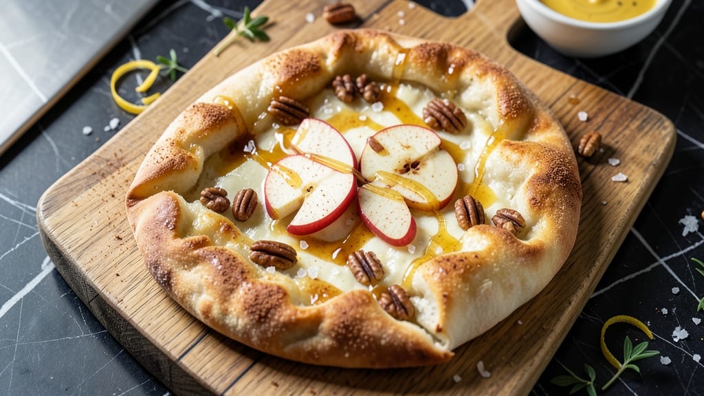 Apple Brie Flatbread Recipe: Caramelized Honey and Melty Cheese Bliss